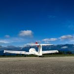 Motoglider at Corsica